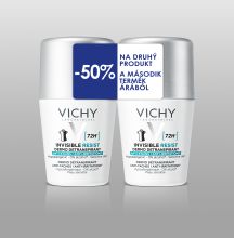  Vichy Invisible Resist 72H  Foltok s Irritci ellen(Antiperspirant) golys deo DUO-Pack 2x50ml