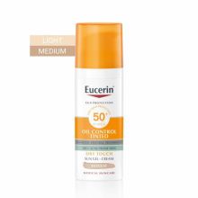 Eucerin Eucerin Sun  Oil Control napozó krém-gél arcra  SPF50+SZíNEZETT Light 50ml